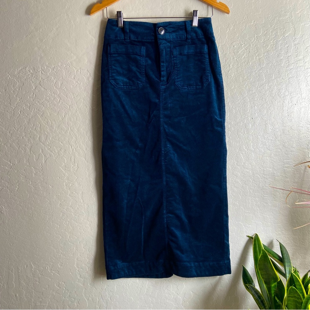Anthropologie Maeve The Colette Corduroy Maxi Skirt